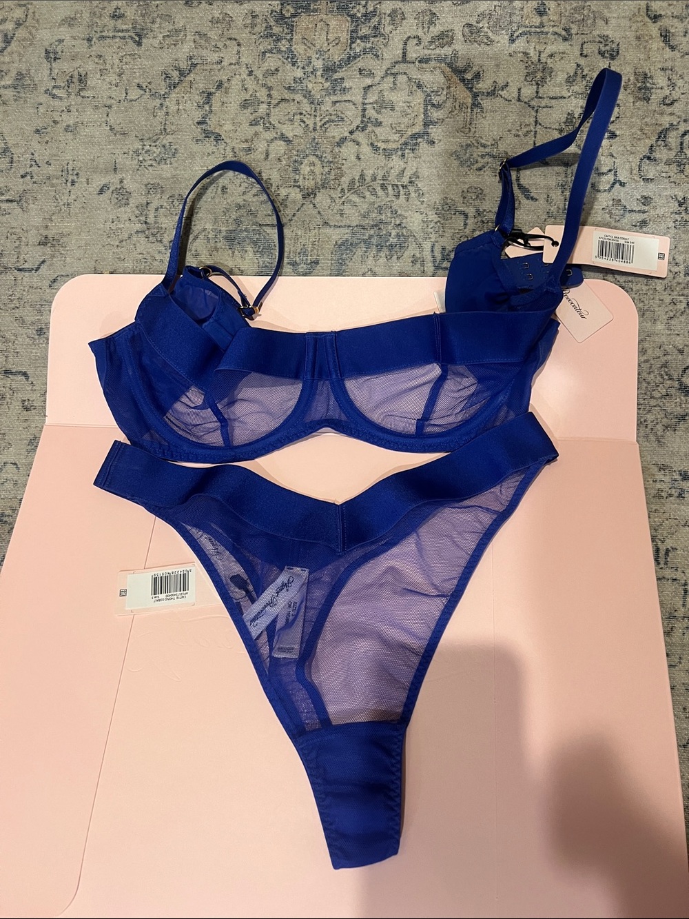 Agent Provocateur Cobalt Blue Caity2 bra and thong